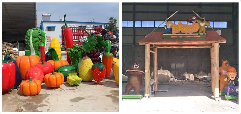 仿真蔬菜水果擺件，卡通玻璃鋼門頭