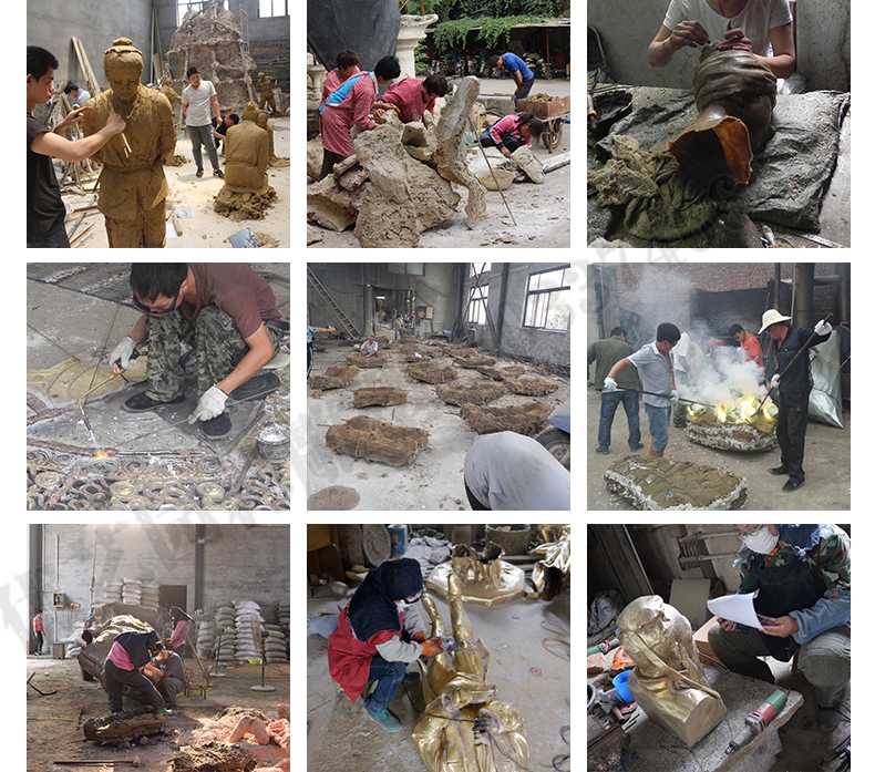 銅雕塑廠家，銅雕塑鑄造流程，銅雕塑定制