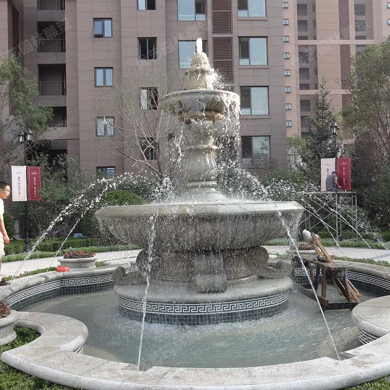 石雕噴泉，花崗巖噴泉，景觀噴泉