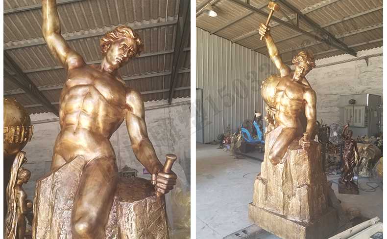 雕刻自我人物雕塑，銅雕刻自我雕塑，自我雕刻人物銅雕塑