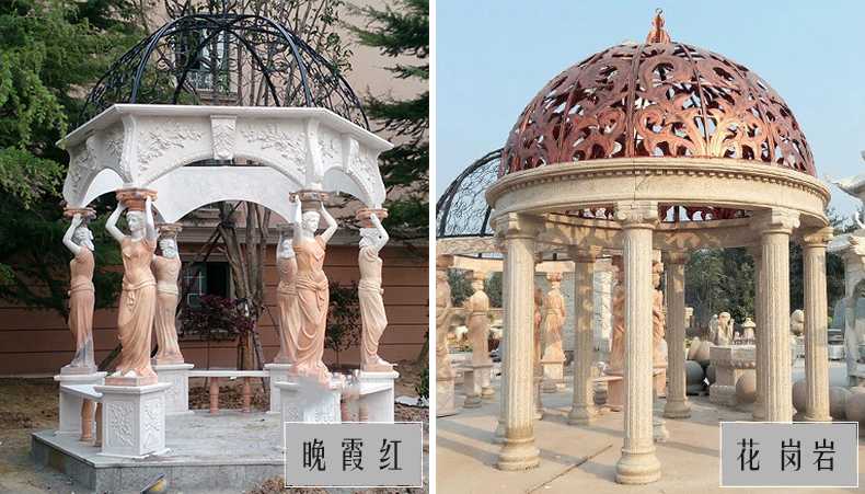 歐式景觀涼亭，大理石涼亭，石雕景觀涼亭