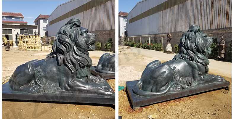 匯豐銀行銅獅子，銅雕塑廠家，歐式銅獅子