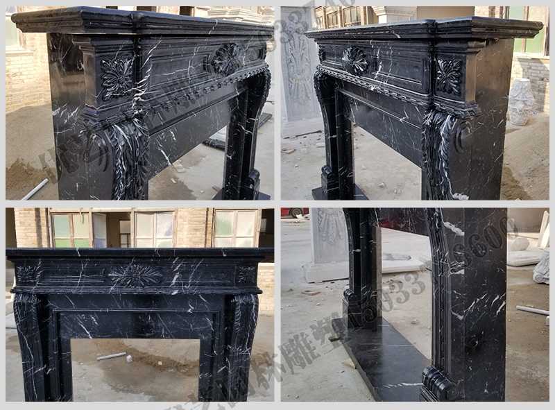 石雕壁爐架廠家，石雕壁爐架工廠，定制石雕壁爐架