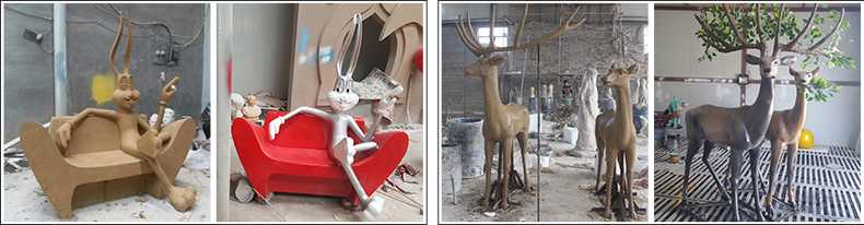 玻璃鋼雕塑制作流程，仿真景觀雕塑廠家