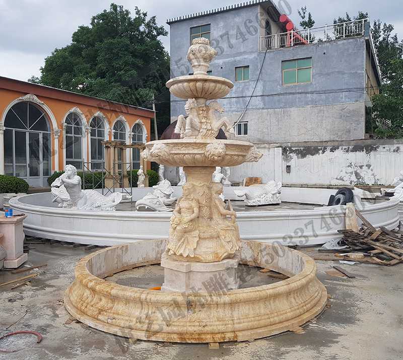 石雕噴泉，景觀人物噴泉，歐式噴泉