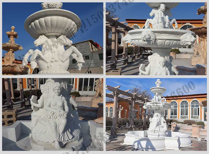 大理石噴泉，歐式人物動(dòng)物噴泉，室外景觀噴泉定制