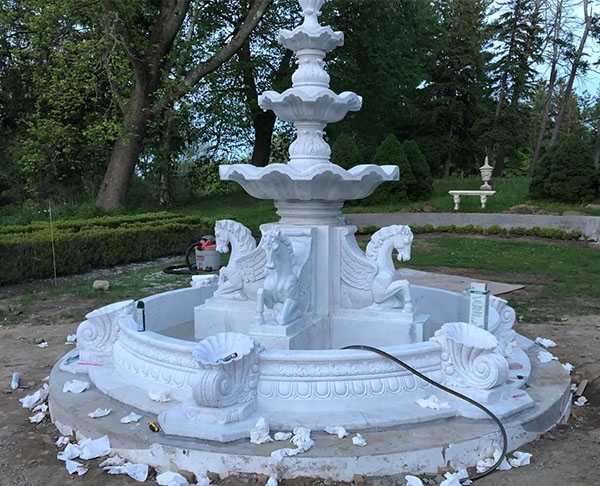 石雕噴泉廠家關于噴泉擺放的意義