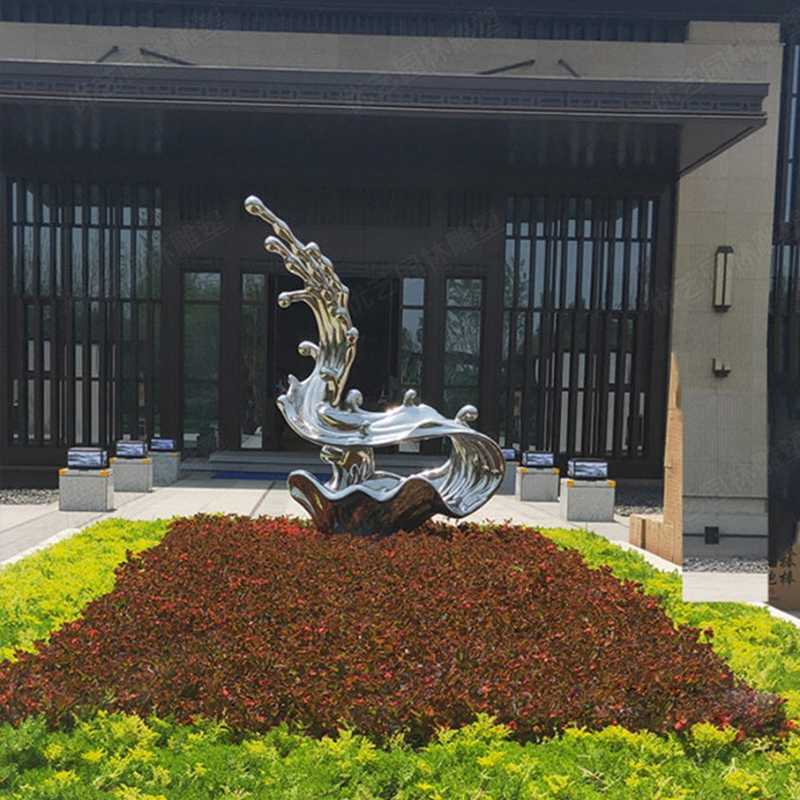 不銹鋼流水雕塑，不銹鋼雕塑廠家