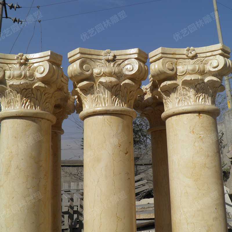大理石羅馬柱，石材羅馬柱