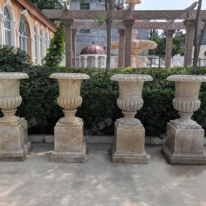 花園景觀花盆，花崗巖花盆