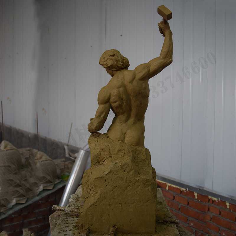 自我雕刻雕塑，雕刻自我雕塑，雕刻自己擺件